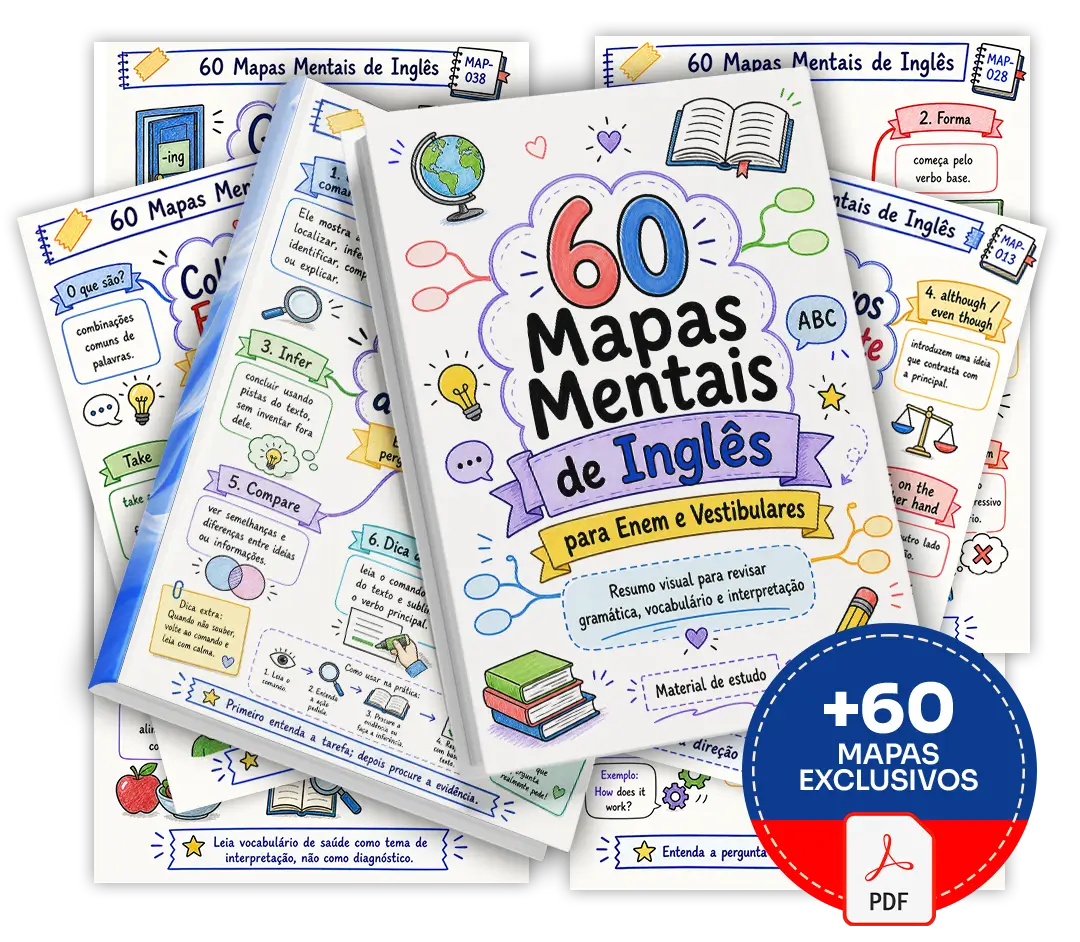 60 Mapas Mentais de Inglês para Enem e Vestibulares